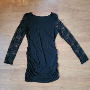 Venus Rouched Little Black Dress Size M